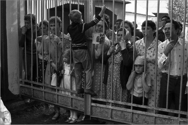 Родительский день в пионерлагере. Зенково. Прокопьевский район. 14.07.1985 год.