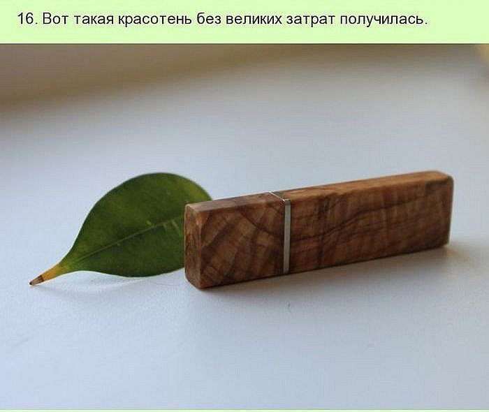 Необычная USB-флешка из дерева своими руками</p> <p>